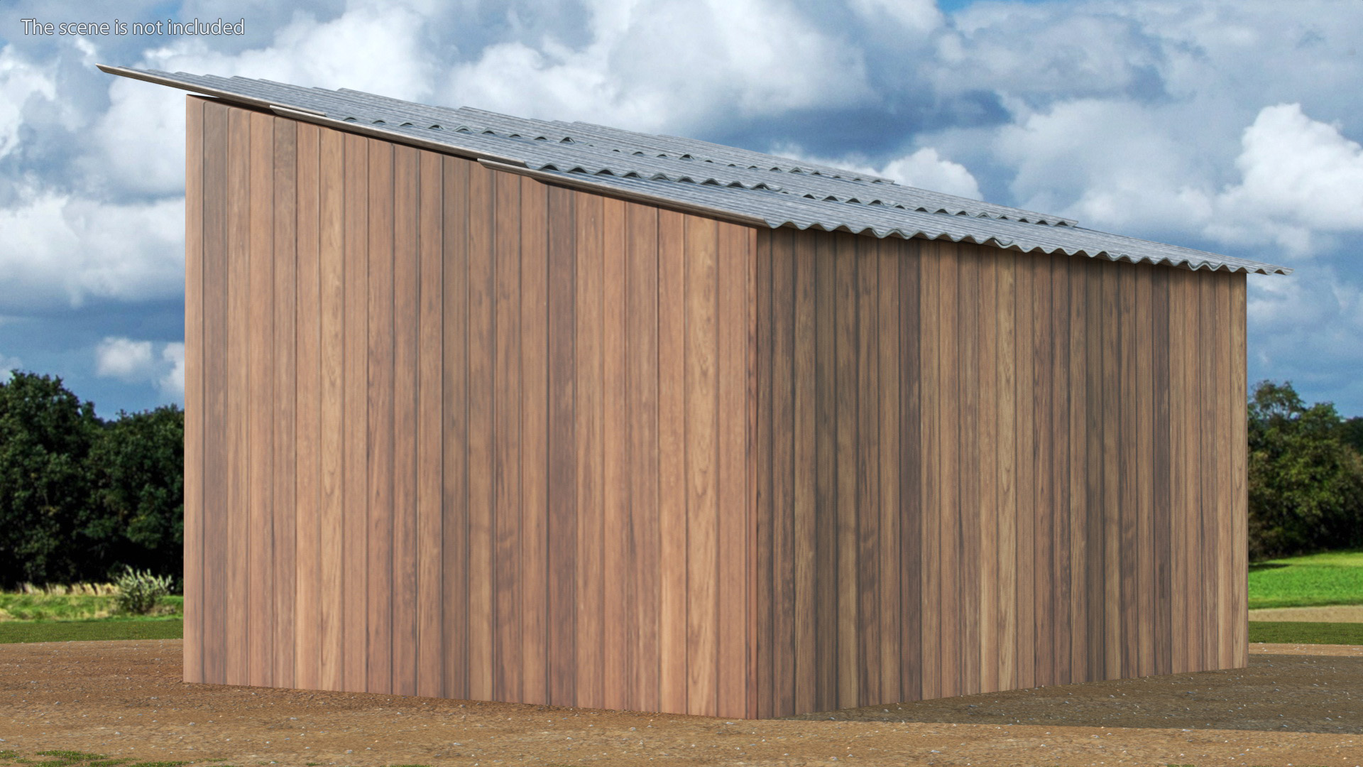 Wooden Antique Barn 3D model