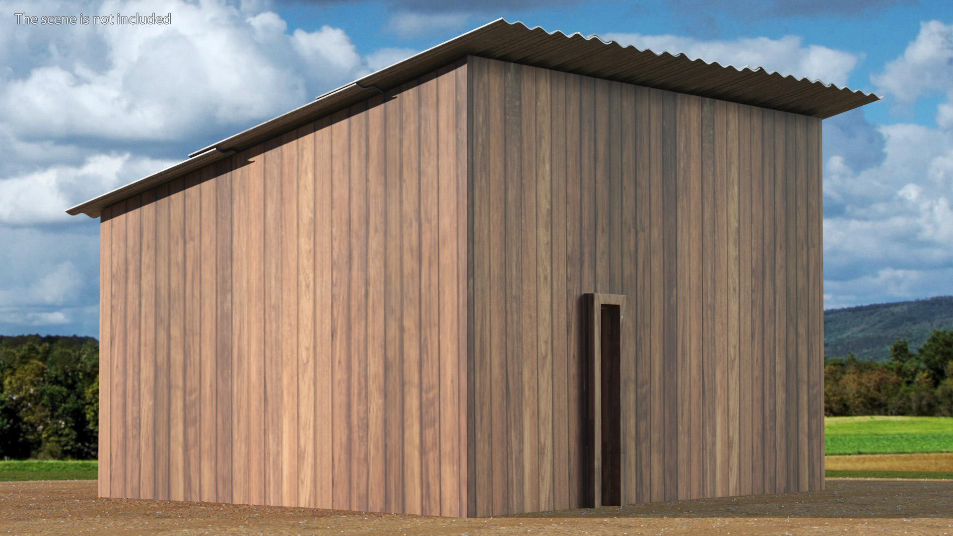 Wooden Antique Barn 3D model