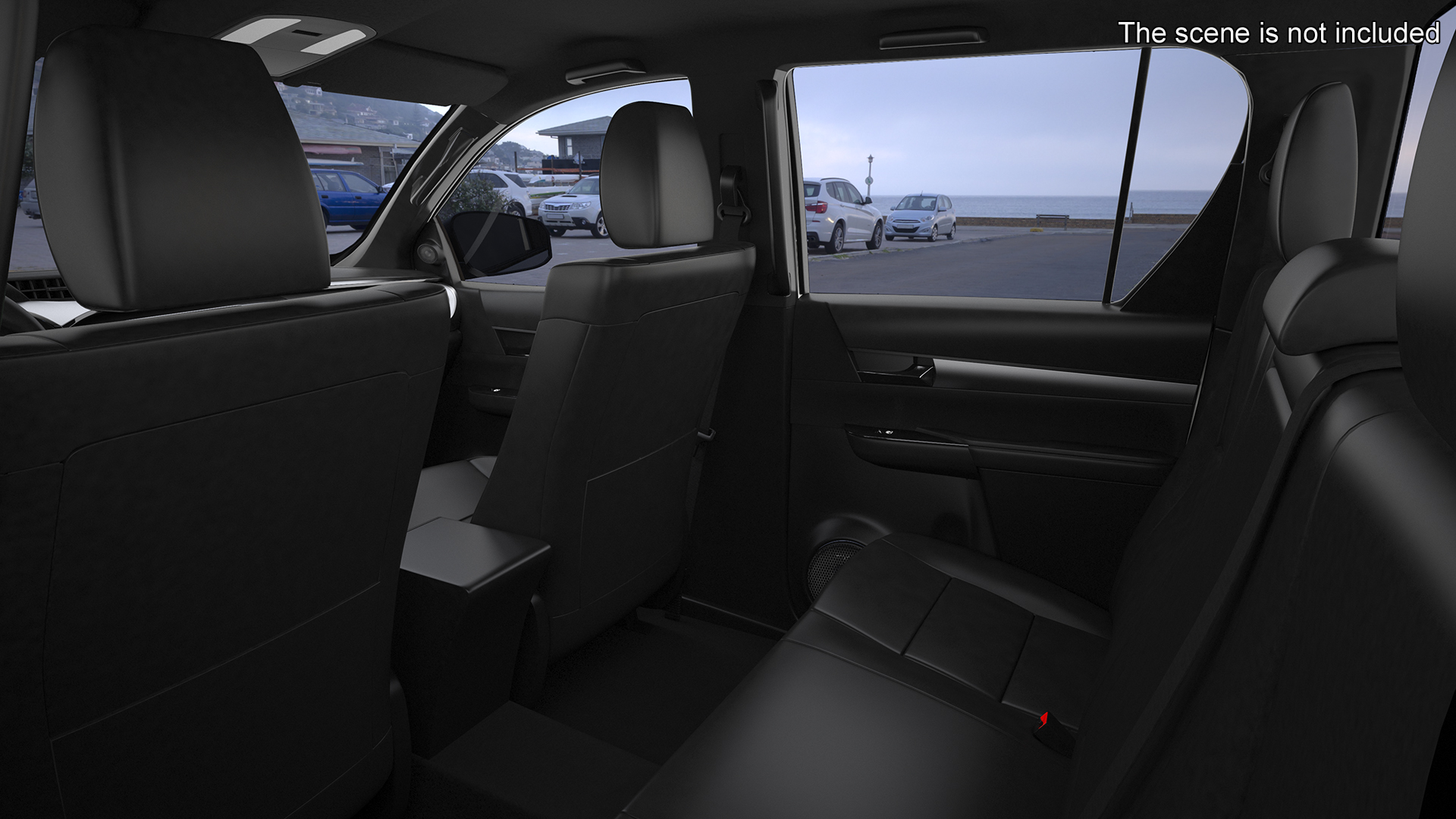 Pickup Truck Simplified White 3D model