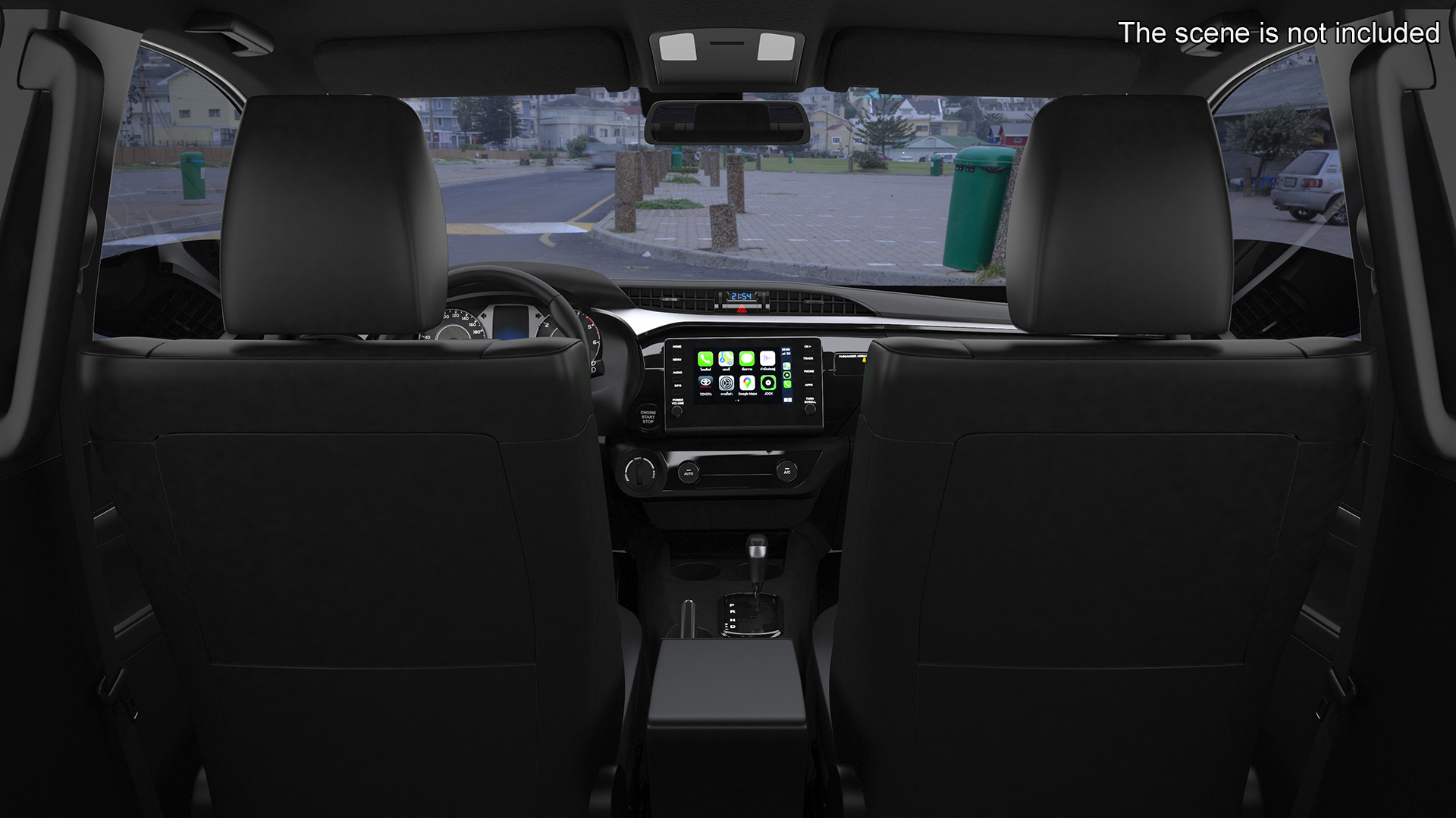 Pickup Truck Simplified White 3D model