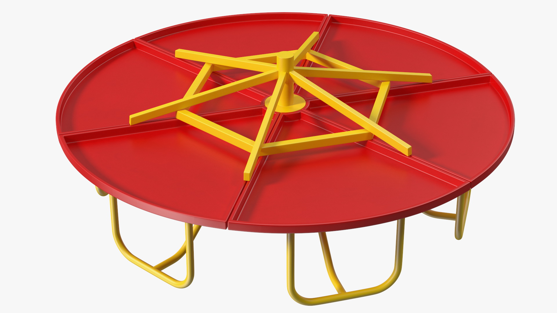 3D Merry Go Round 10 Foot Red