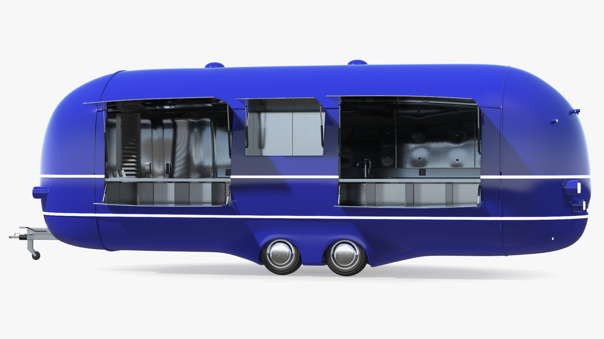 Catering Truck Blue 3D model
