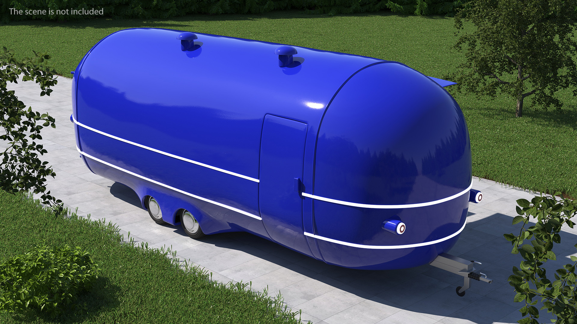 Catering Truck Blue 3D model