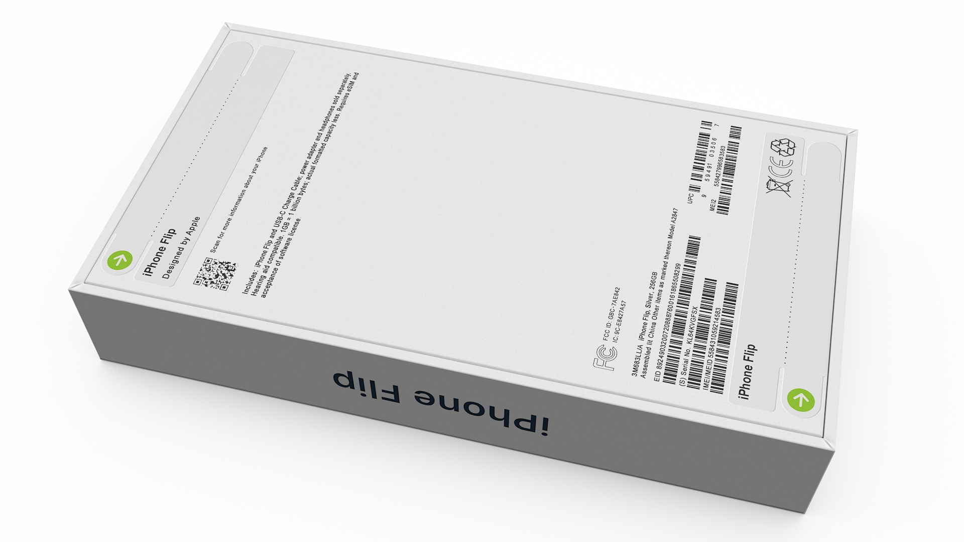 3D Apple iPhone Flip Packaging Box