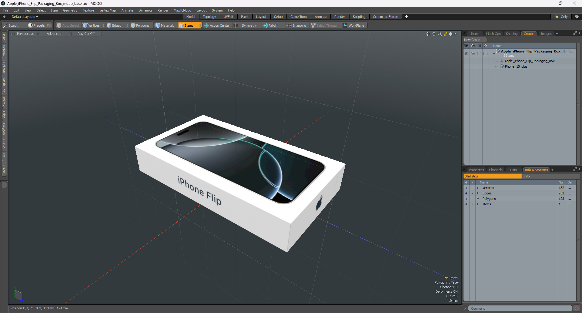3D Apple iPhone Flip Packaging Box