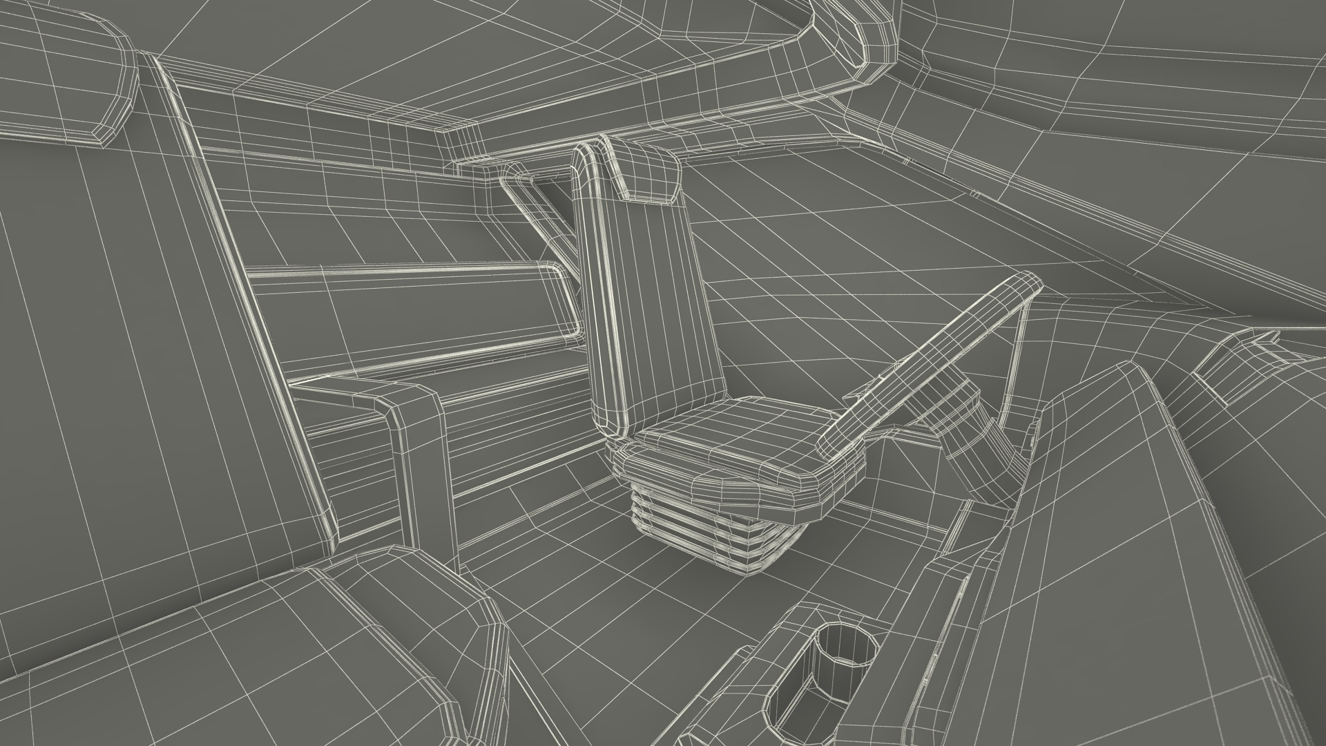 3D Fantastic Hi-Tech Truck Black Rigged