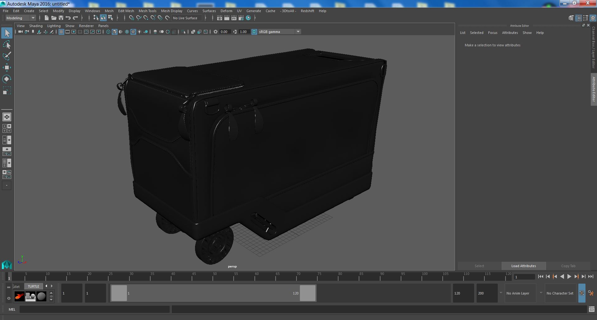 3D model Rideable Carry on Luggage
