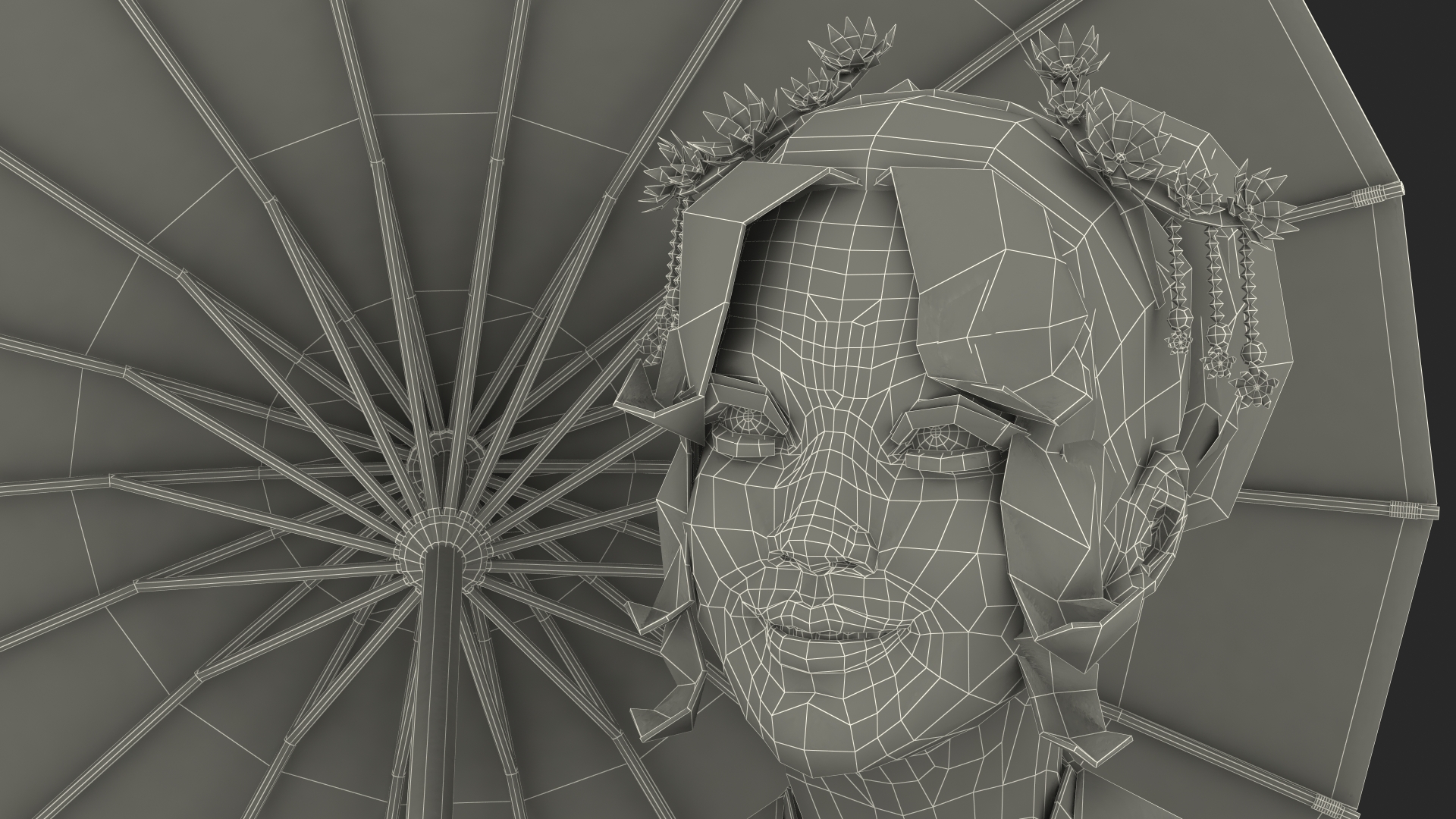Chinese Traditional Style Woman Walking 3D model