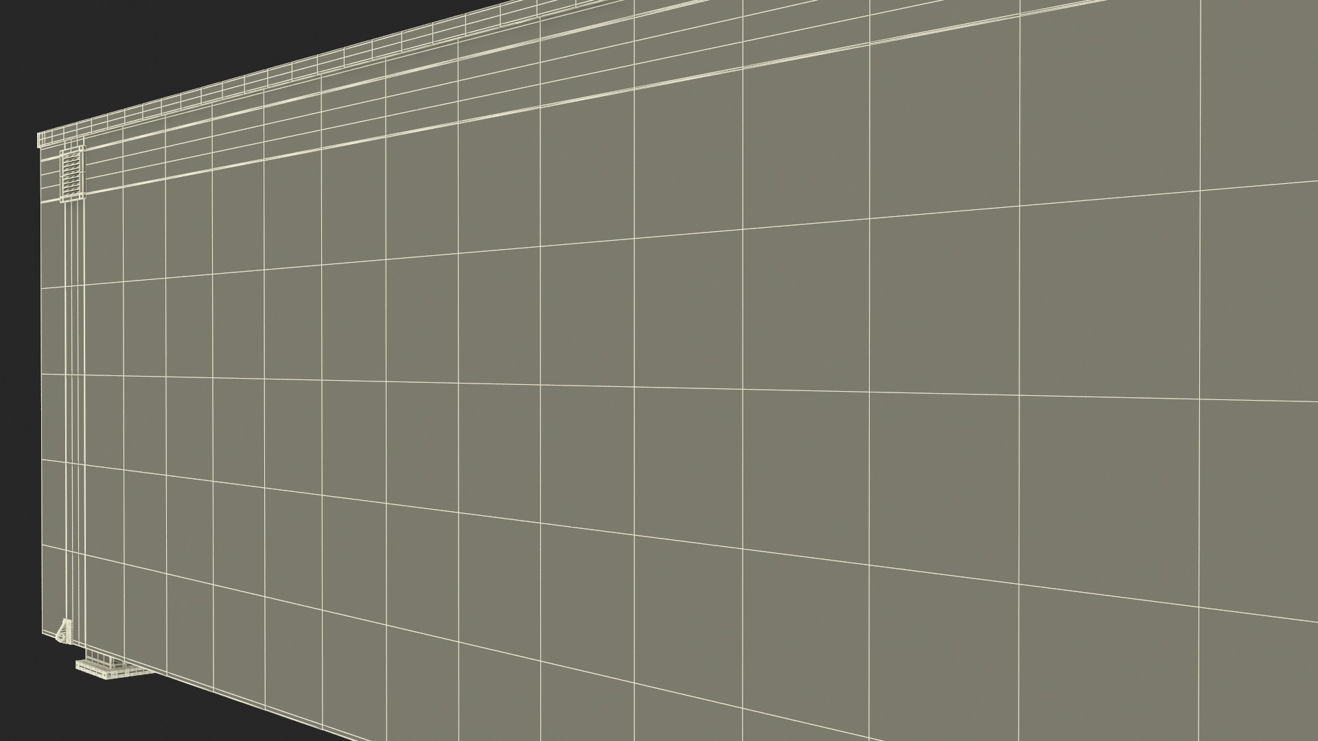 Container Data Center Simple Interior 3D