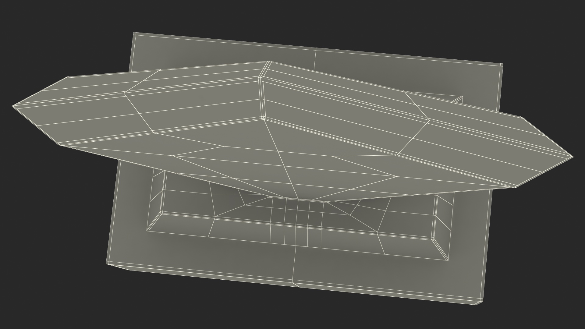 3D Rectangle Glass Award Trophy model