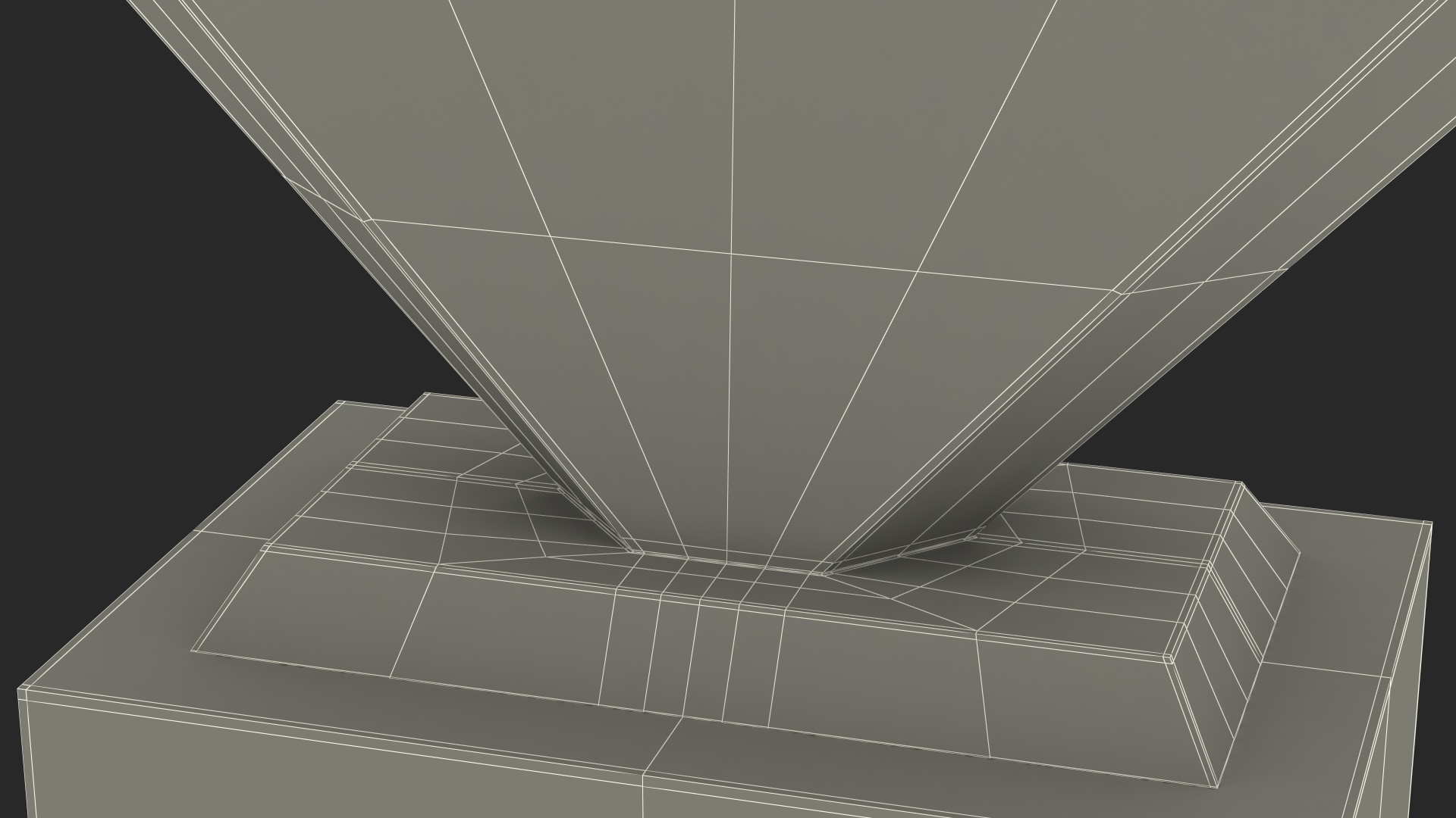 3D Rectangle Glass Award Trophy model