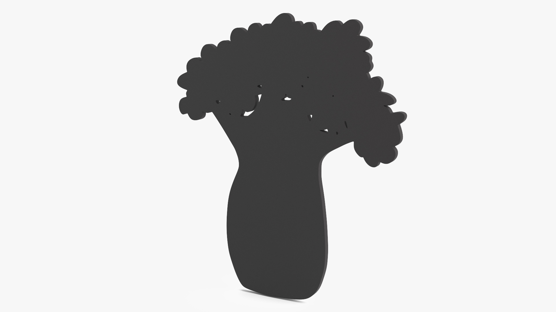 Baobab Silhouette 3D