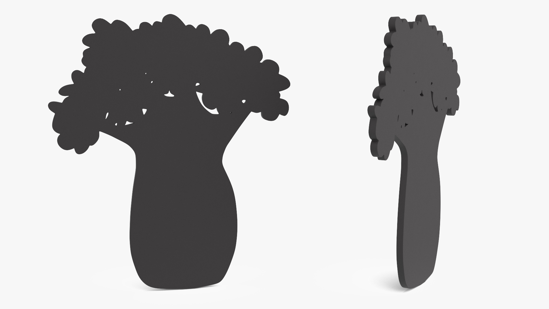 Baobab Silhouette 3D