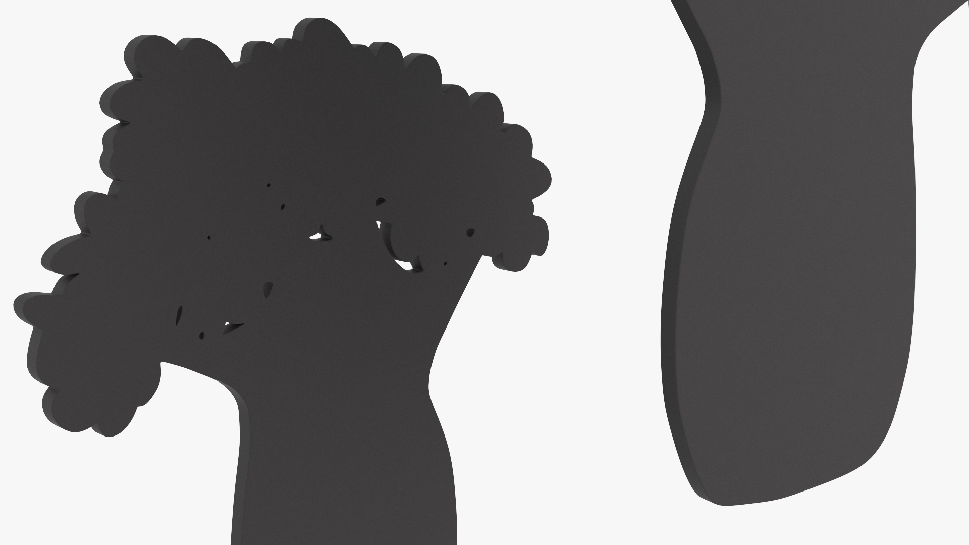 Baobab Silhouette 3D