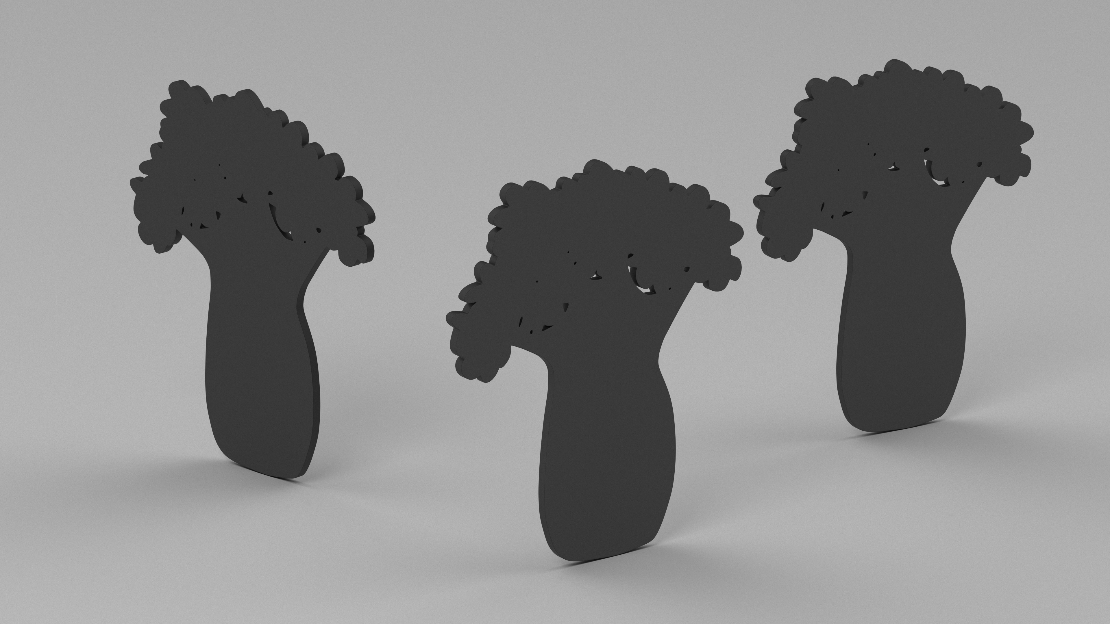 Baobab Silhouette 3D