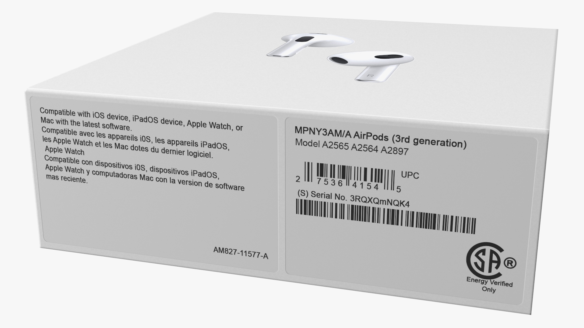 3D Box AirPods