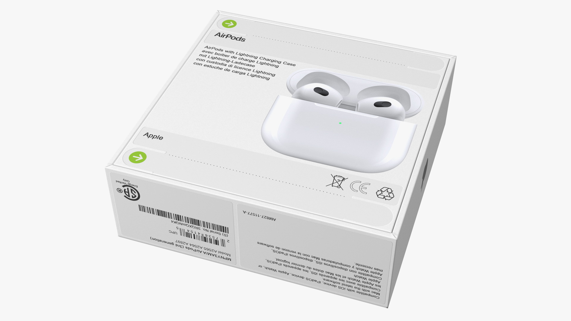 3D Box AirPods