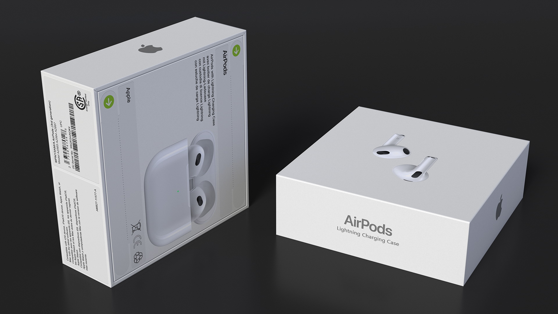3D Box AirPods