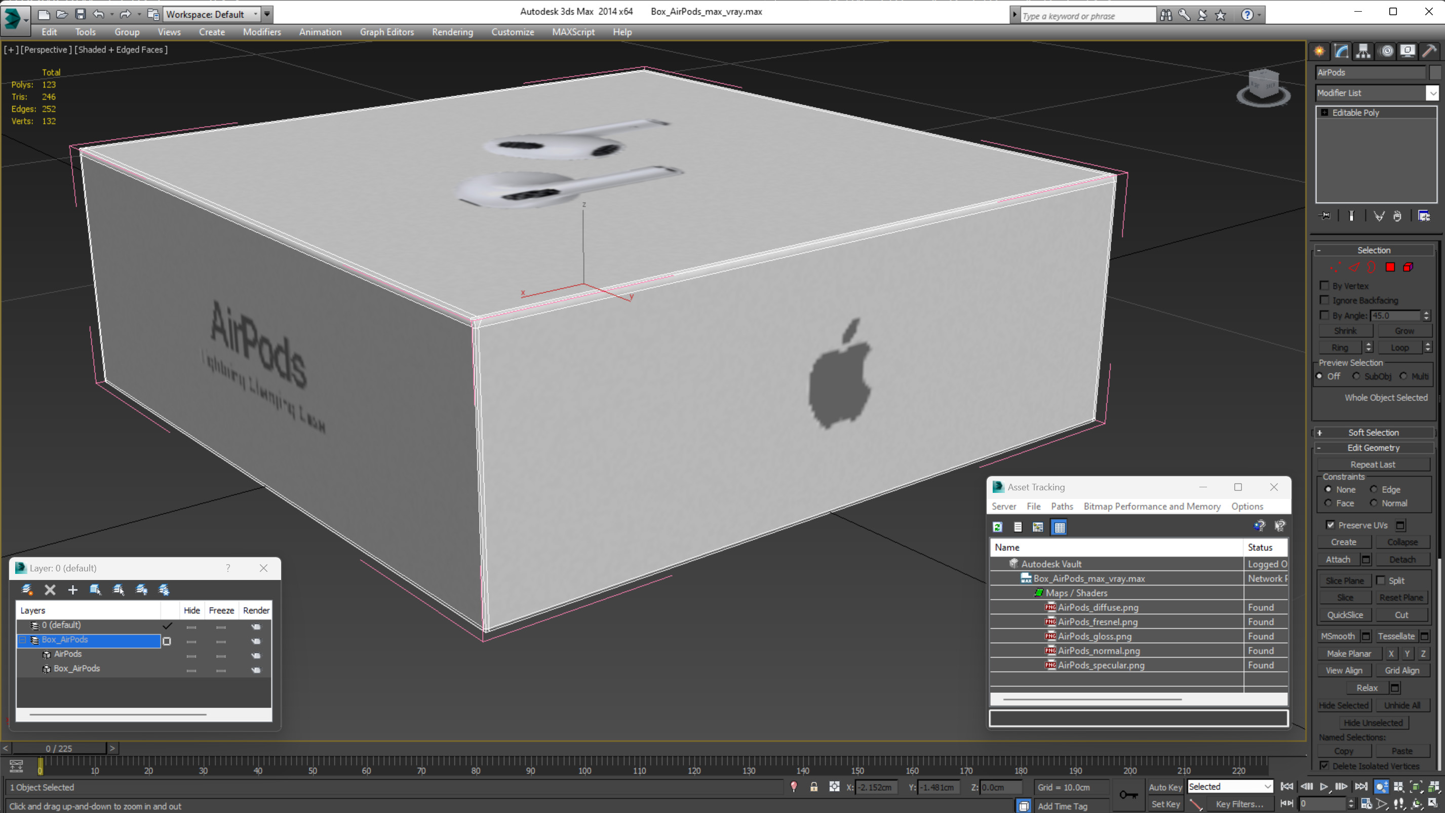 3D Box AirPods