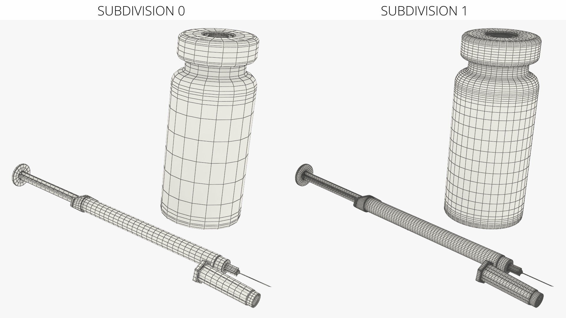 Medical Vial with 1Ml Syringe Orange - view 8