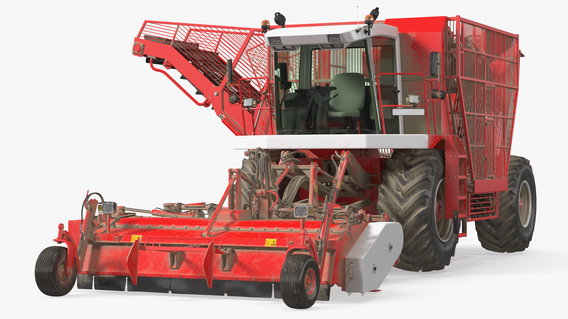 Self Propelled Beet Harvester Dusty Rigged 3D