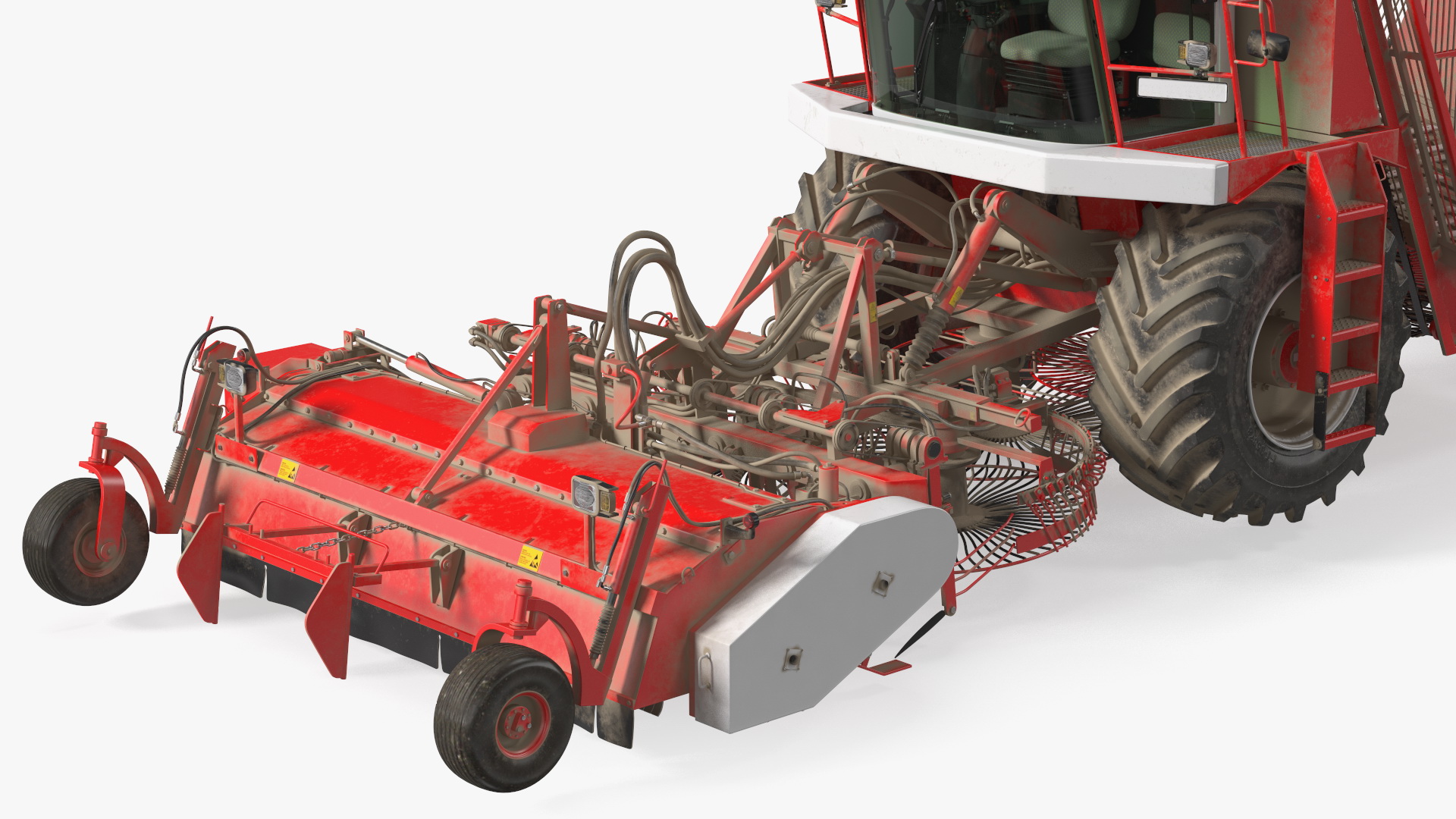 Self Propelled Beet Harvester Dusty Rigged 3D