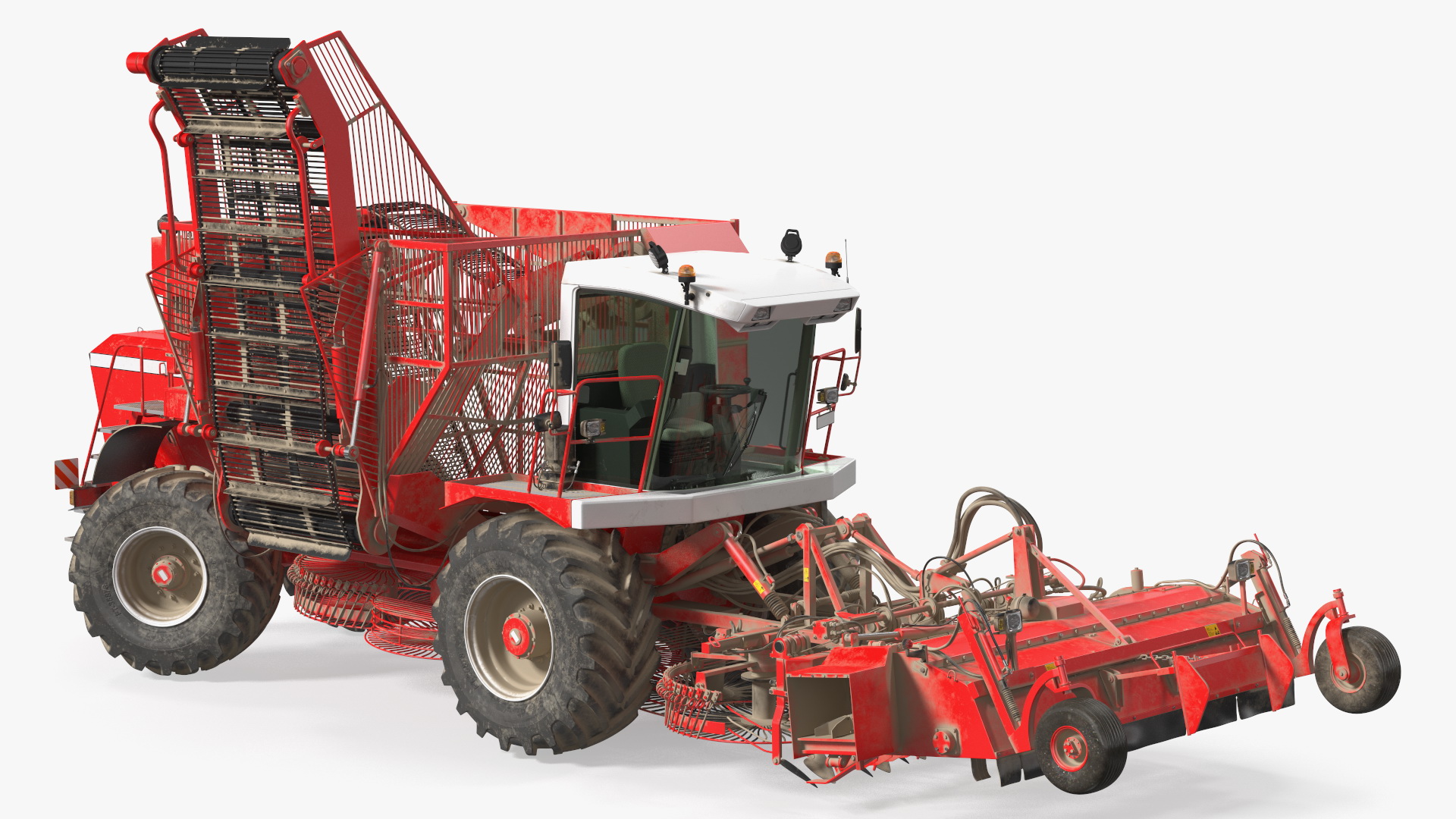 Self Propelled Beet Harvester Dusty Rigged 3D