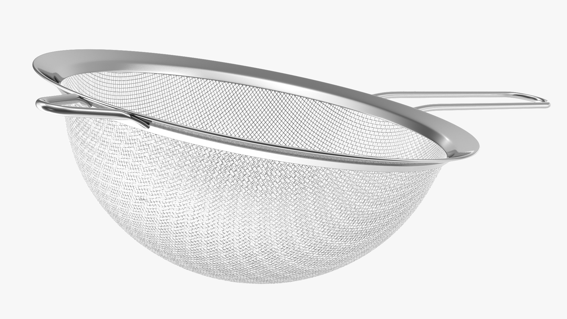 Fine Mesh Stainless Steel Strainer 3D model
