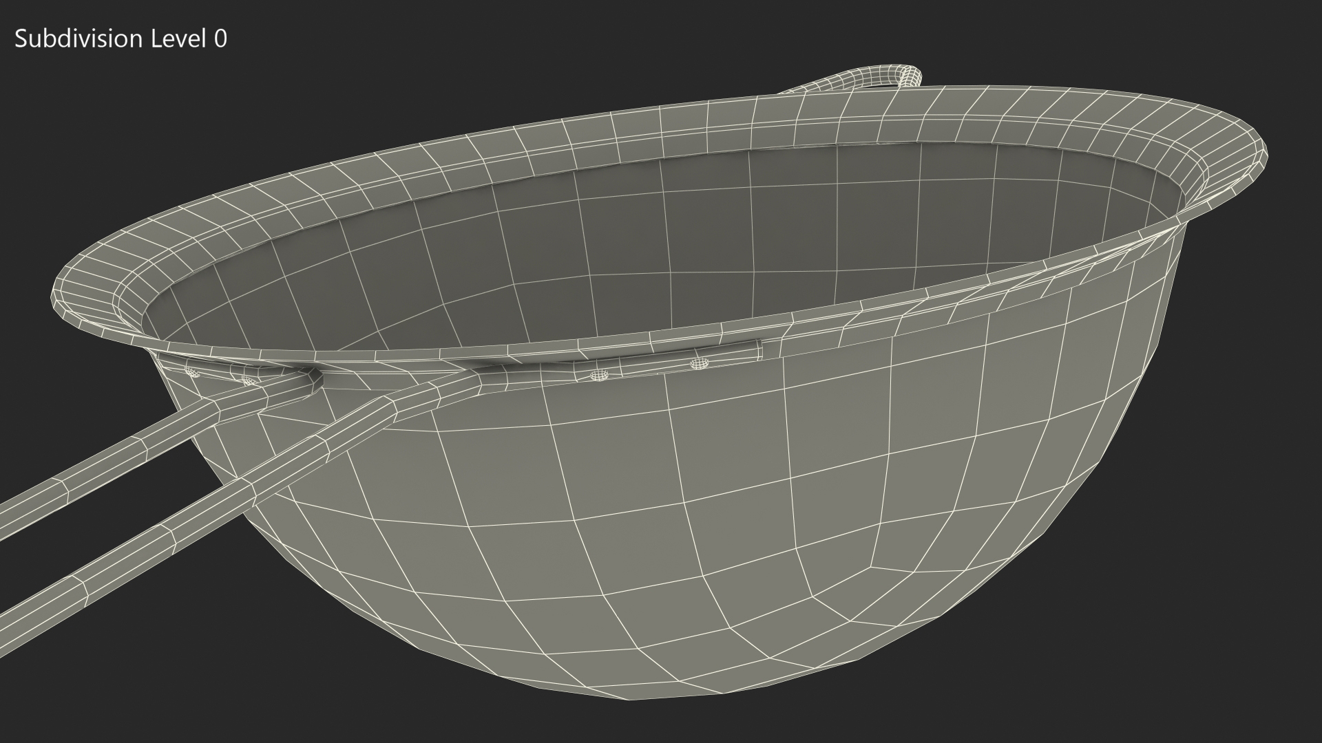 Fine Mesh Stainless Steel Strainer 3D model