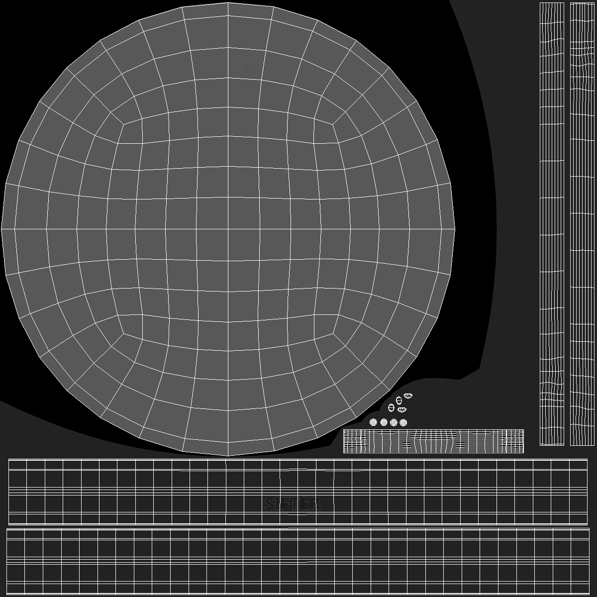 Fine Mesh Stainless Steel Strainer 3D model