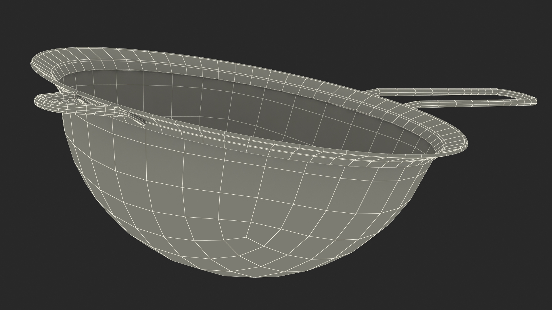 Fine Mesh Stainless Steel Strainer 3D model