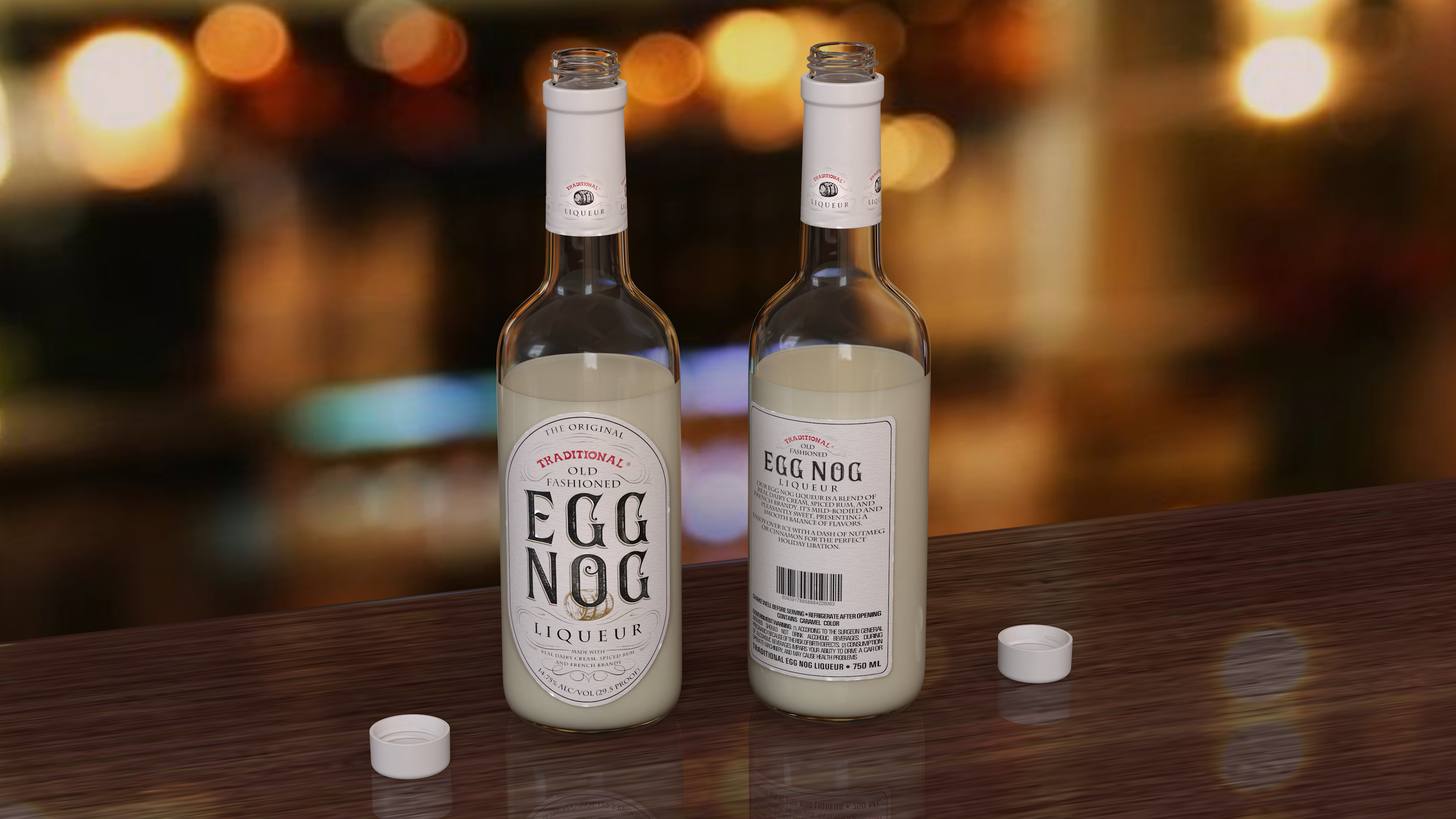 Eggnog Bottle Half Empty, view 6