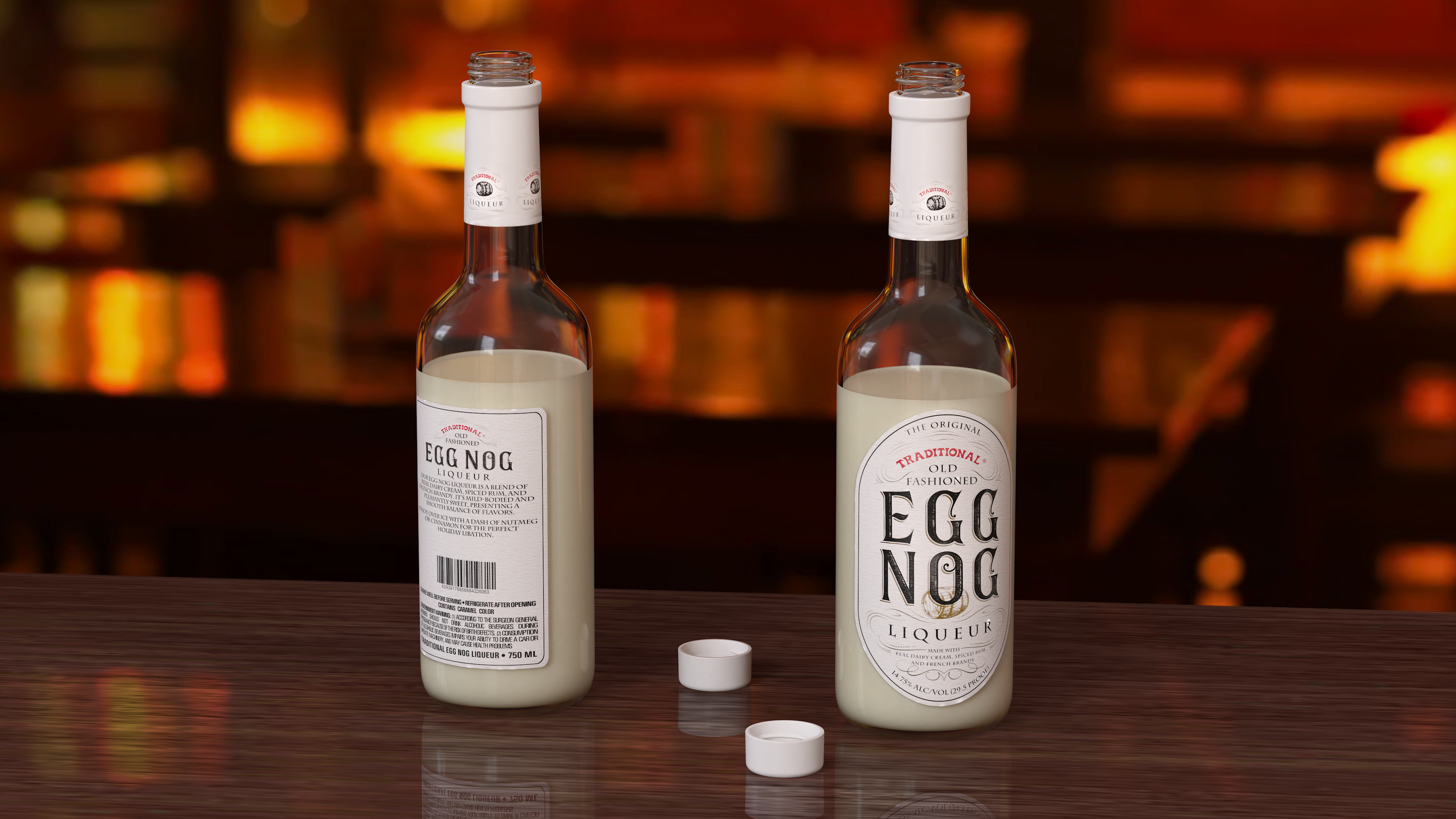 Eggnog Bottle Half Empty, view 9