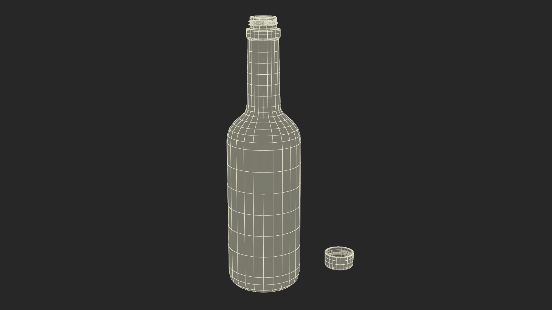 Eggnog Bottle Half Empty 3D model