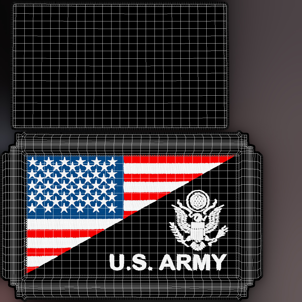 US Army Flag Military Patch 3D