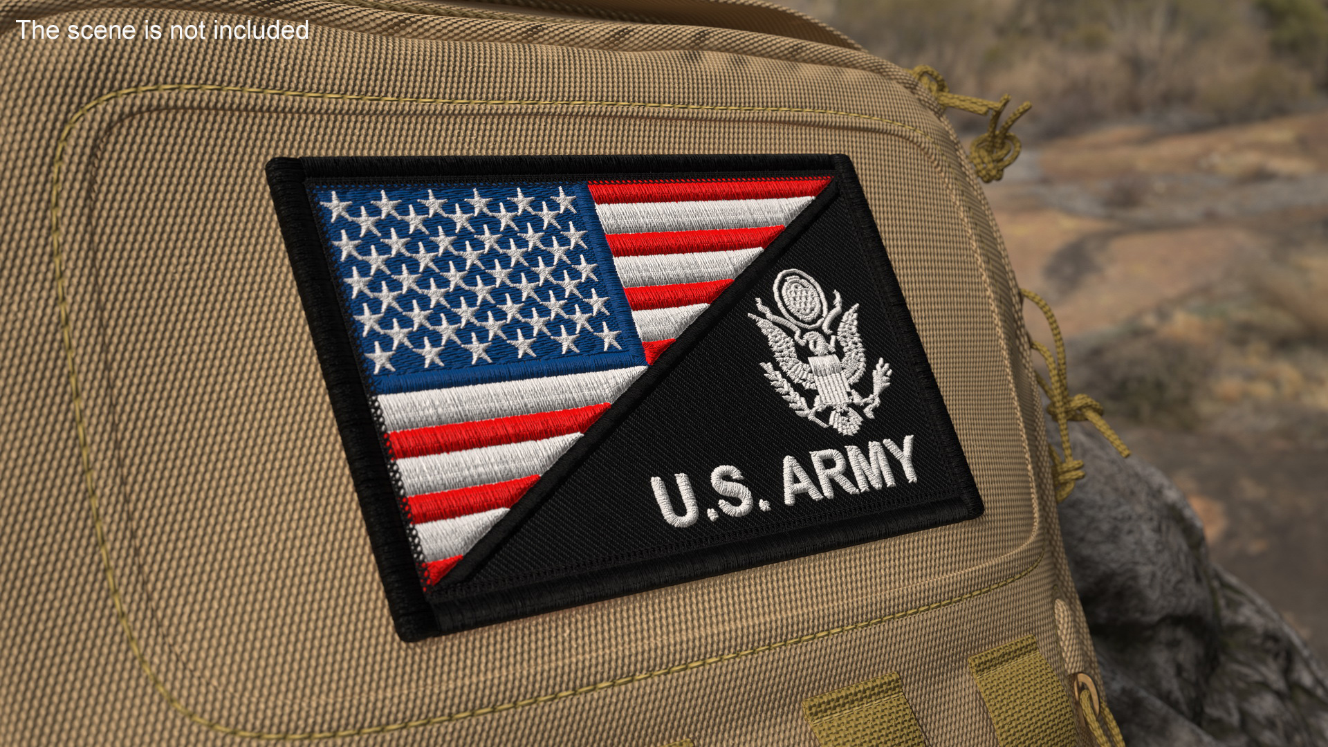 US Army Flag Military Patch 3D