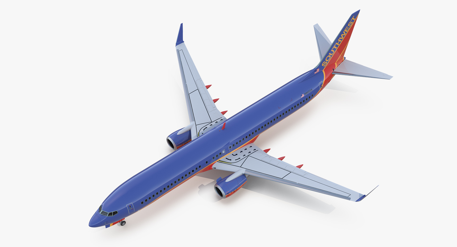 Boeing 737 900 ER Southwest Airlines with Cabin 3D
