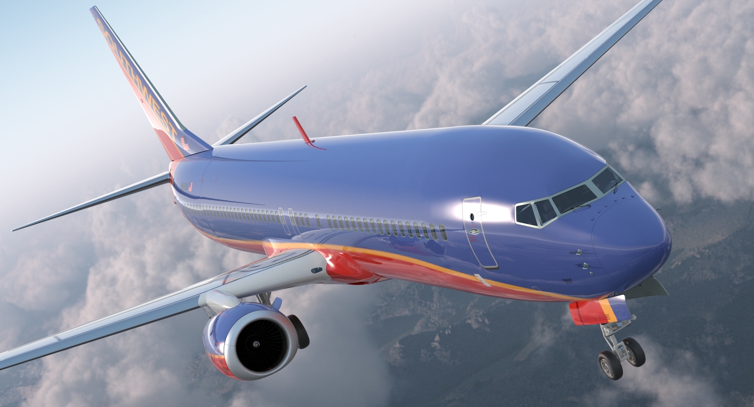 Boeing 737 900 ER Southwest Airlines with Cabin 3D