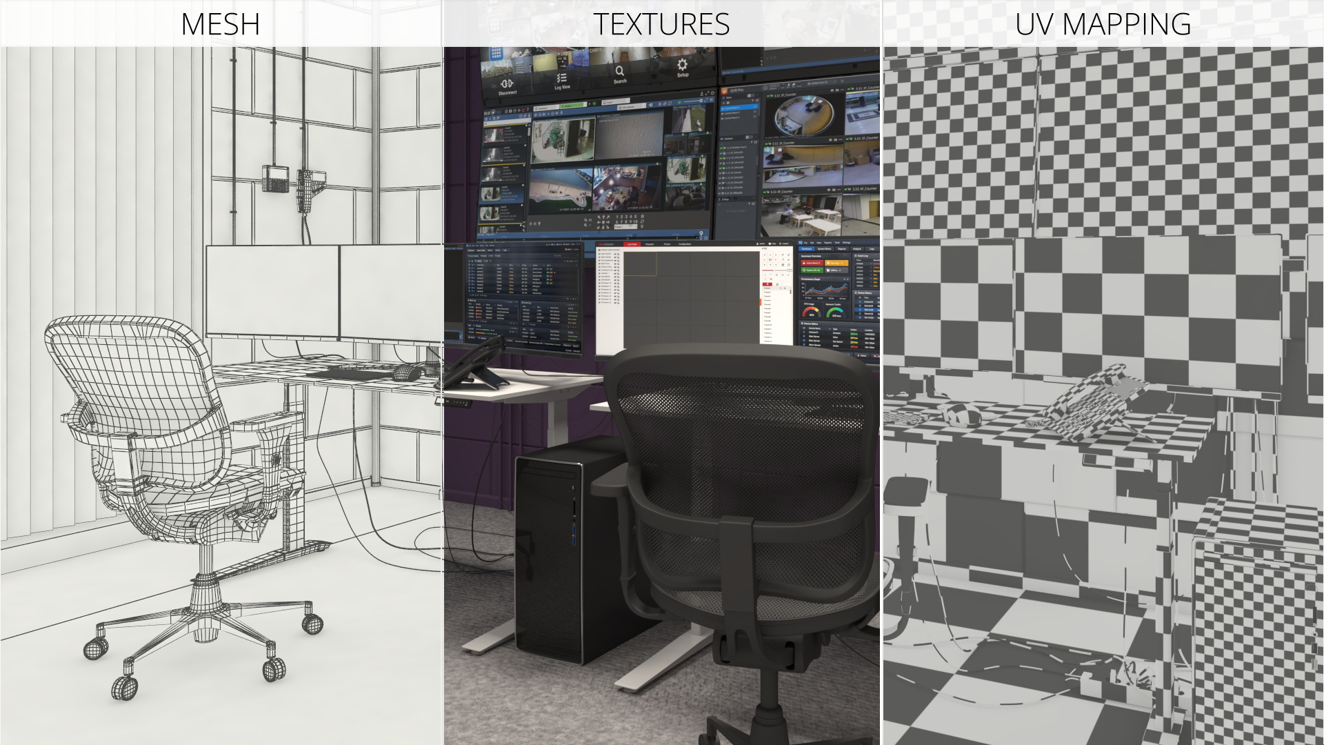 Guard Core Surveillance Room Interior - view 8