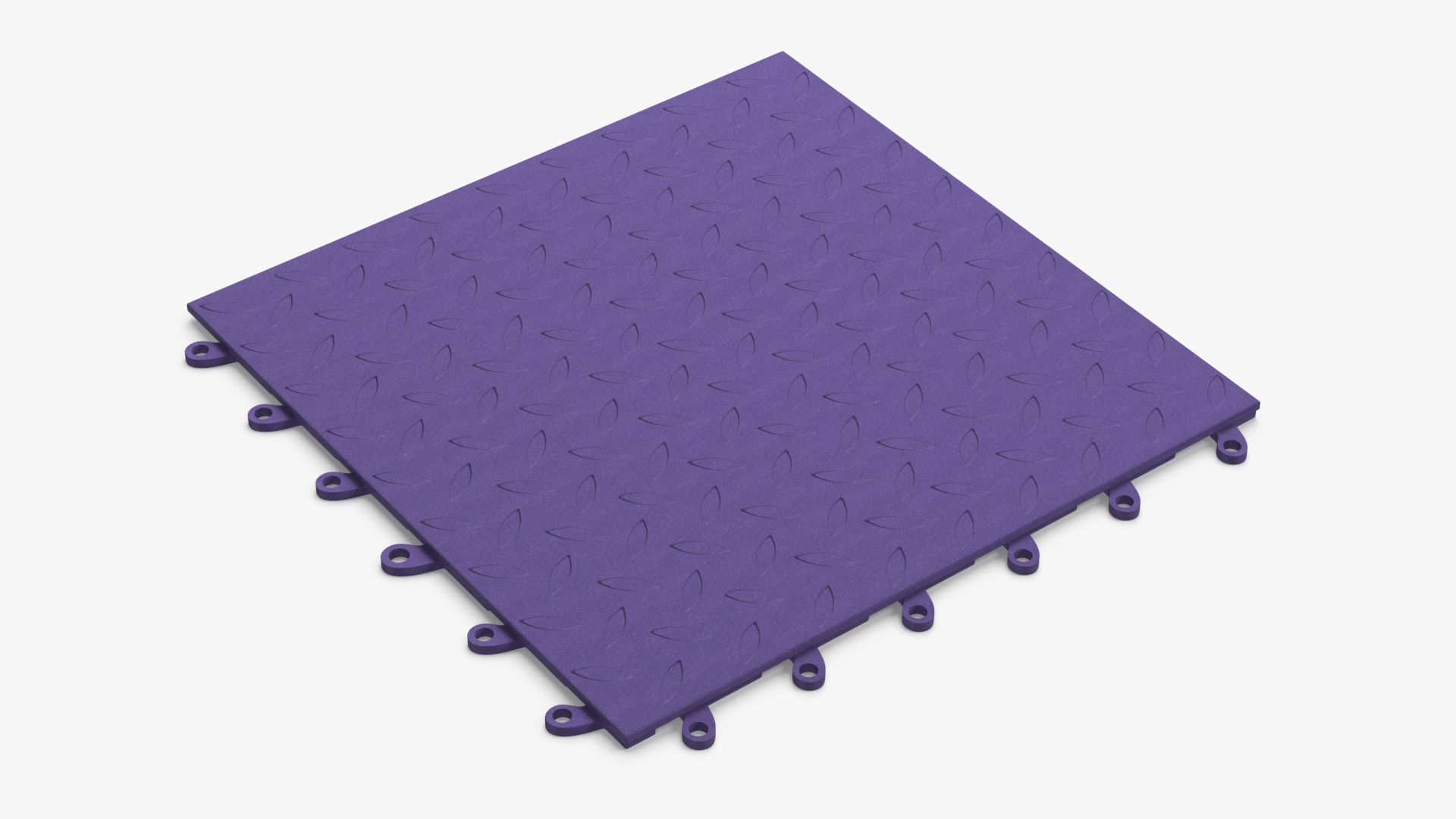 3D Connectable Floor Mat Tile Blue