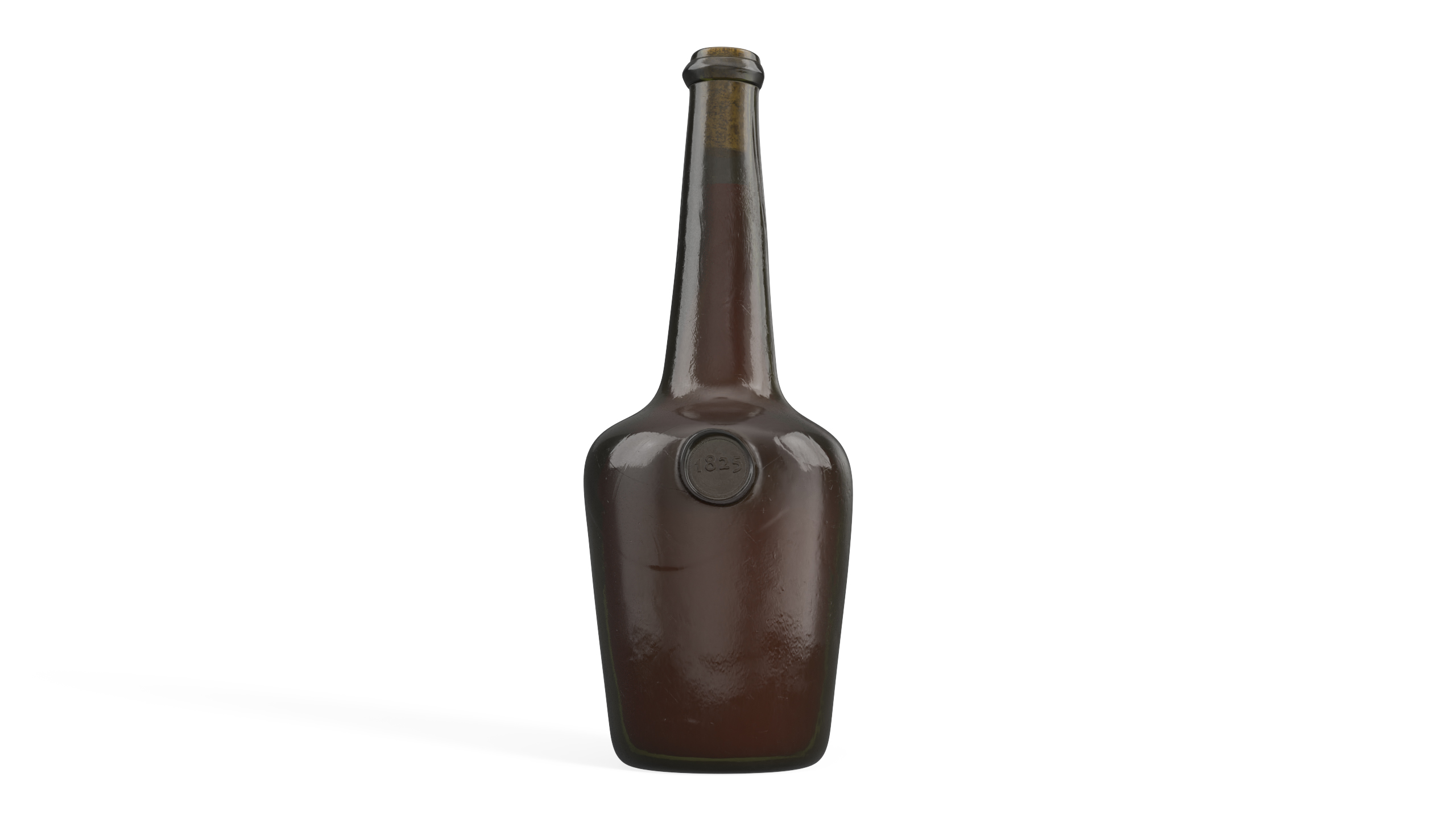 3D model Vintage Glass Wine Bottle