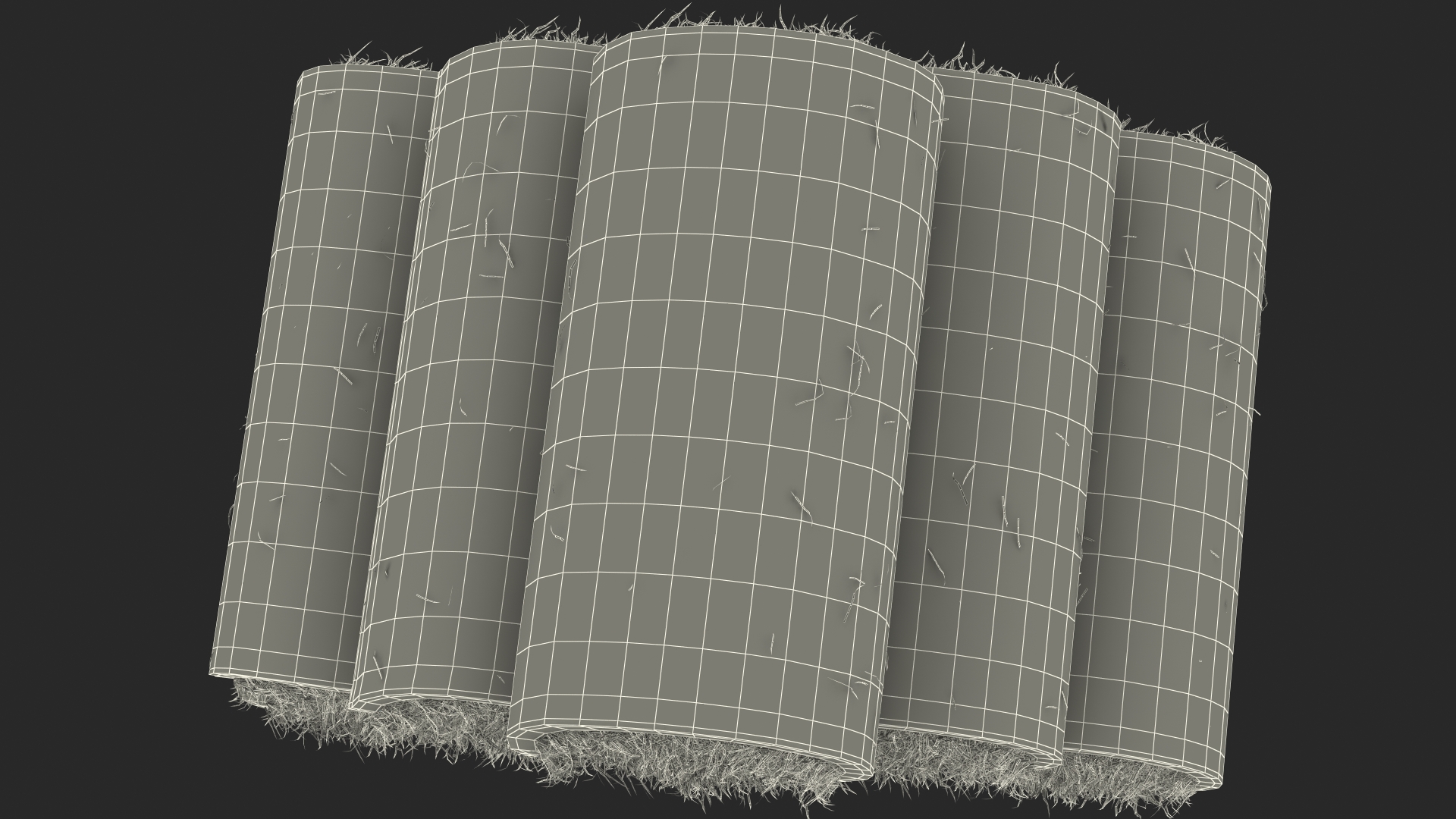 3D Rolled Lawn Small Stack model