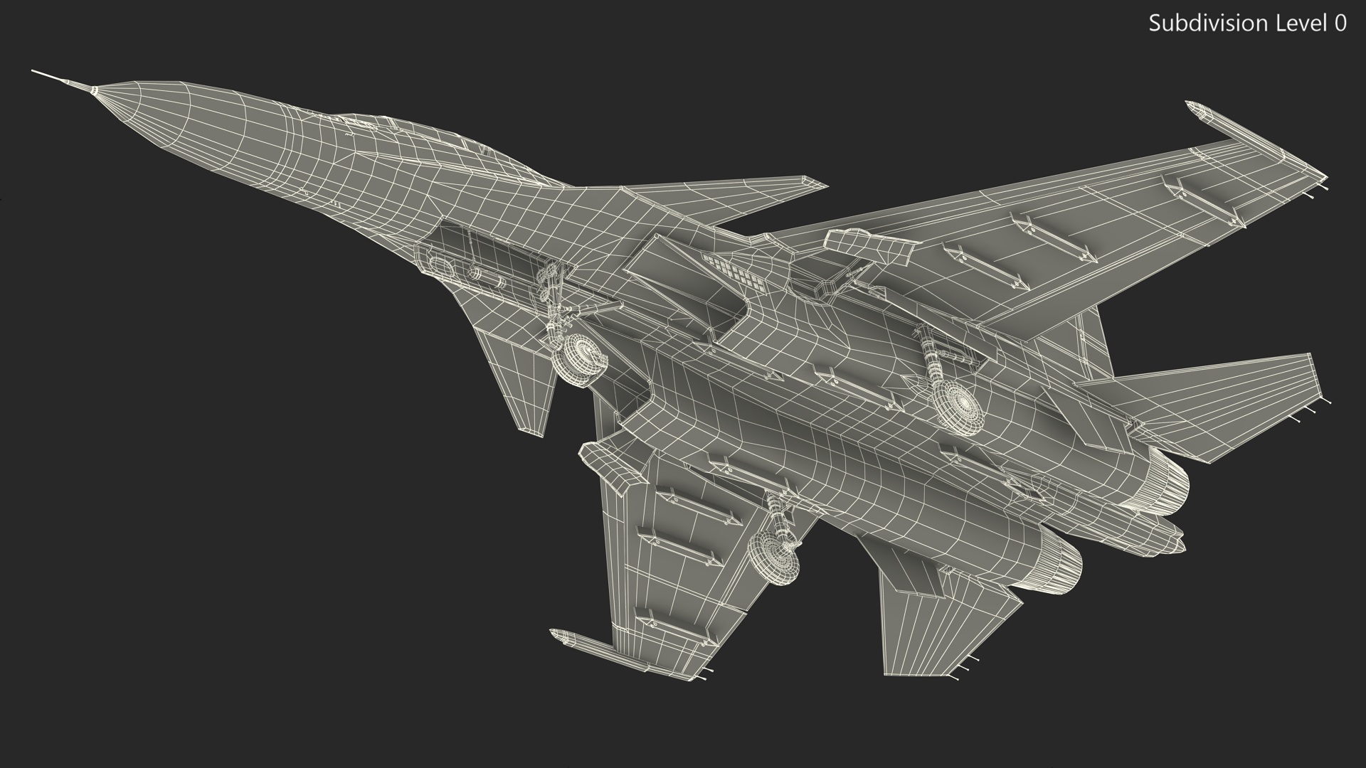 3D Su-30 Rigged for Cinema 4D