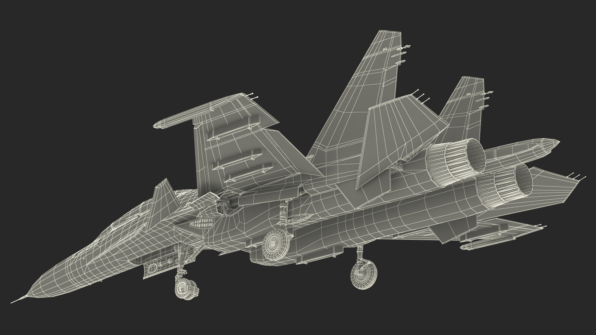 3D Su-30 Rigged for Cinema 4D