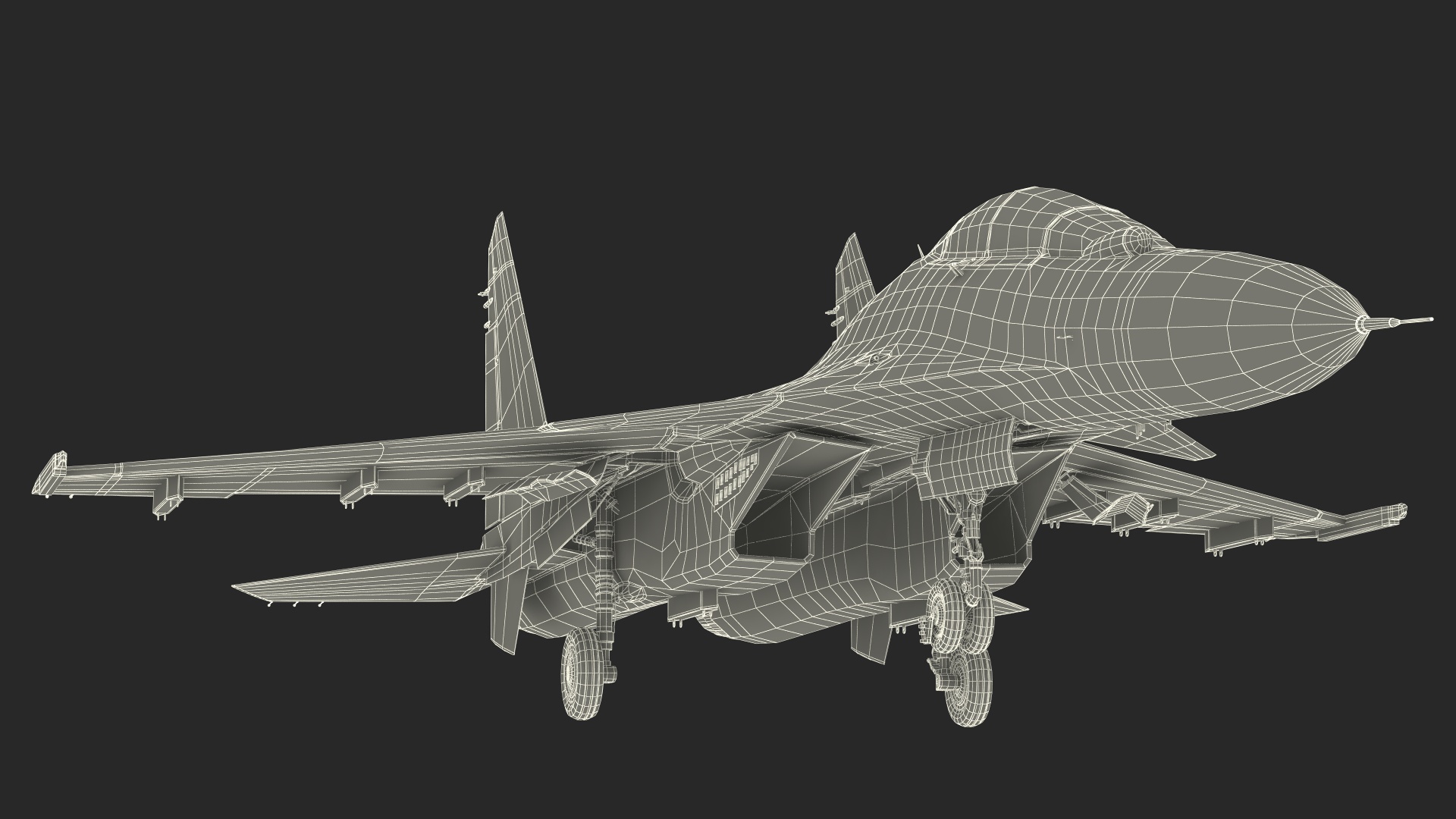 3D Su-30 Rigged for Cinema 4D
