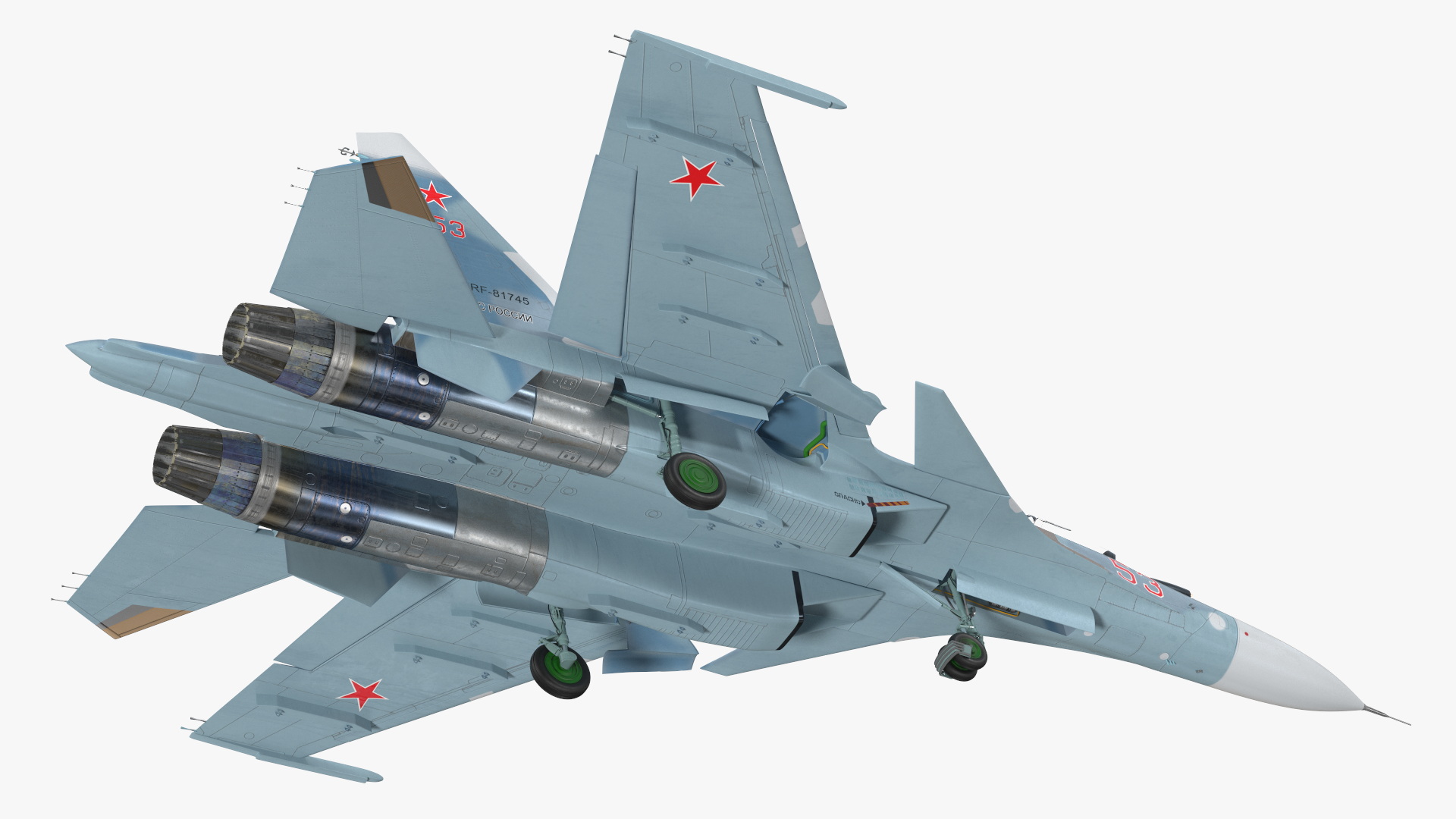3D Su-30 Rigged for Cinema 4D
