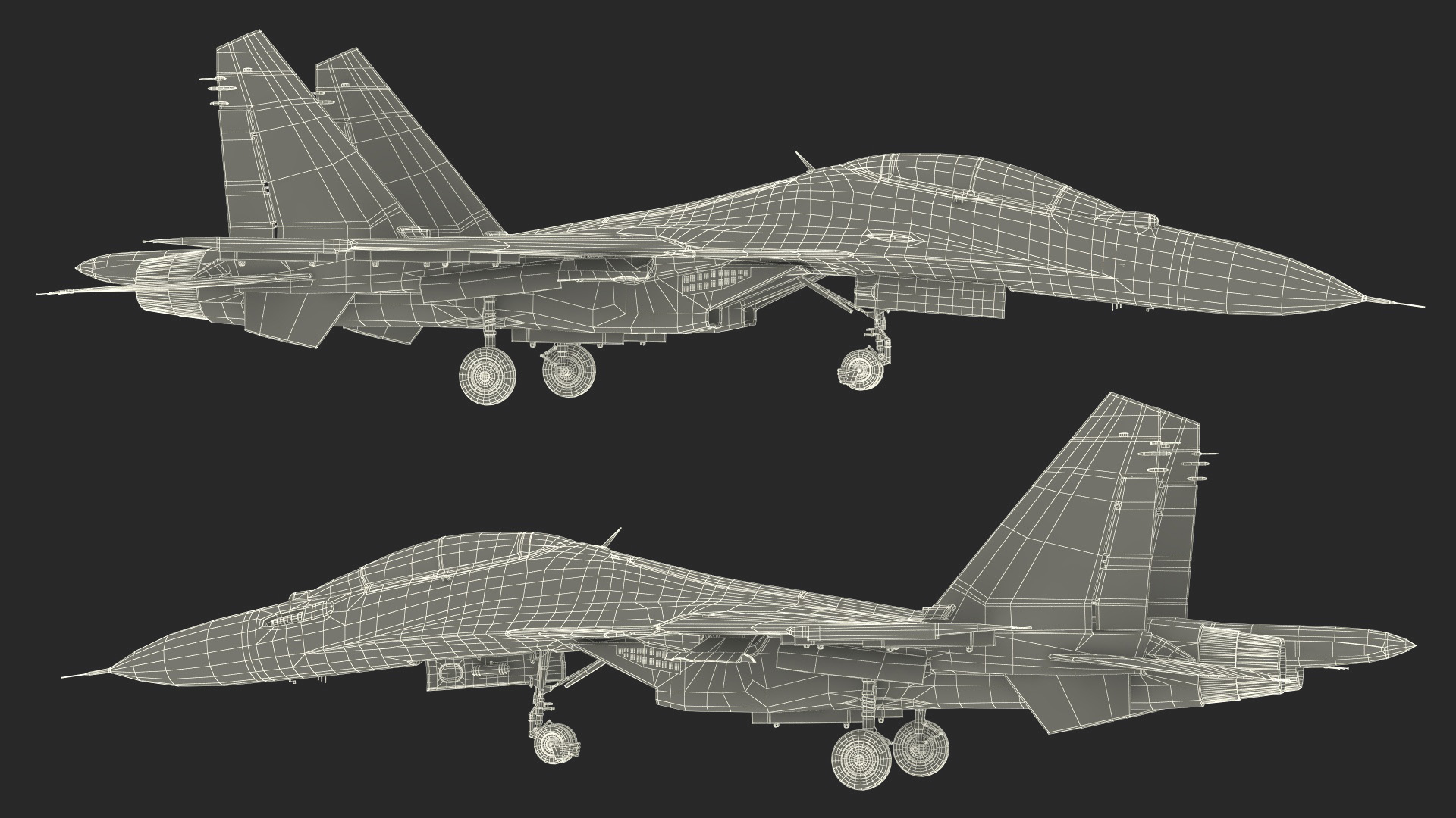 3D Su-30 Rigged for Cinema 4D