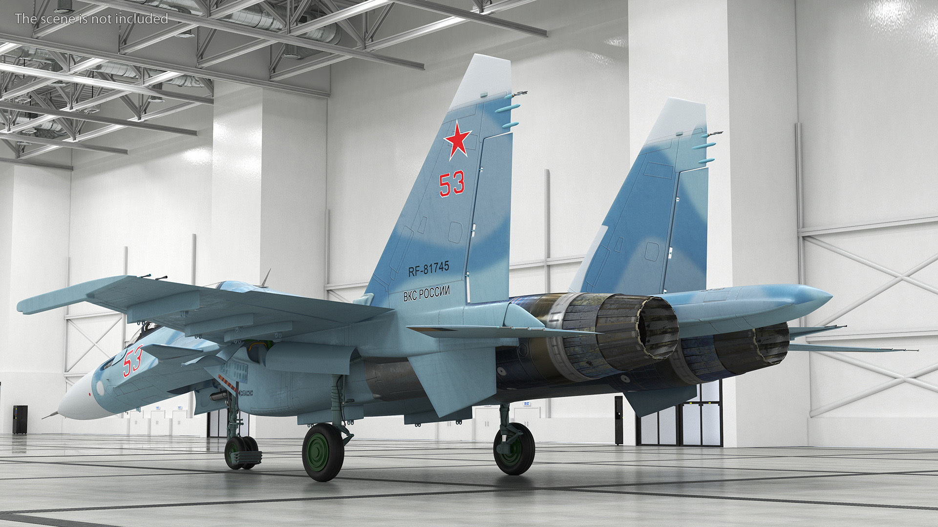 3D Su-30 Rigged for Cinema 4D