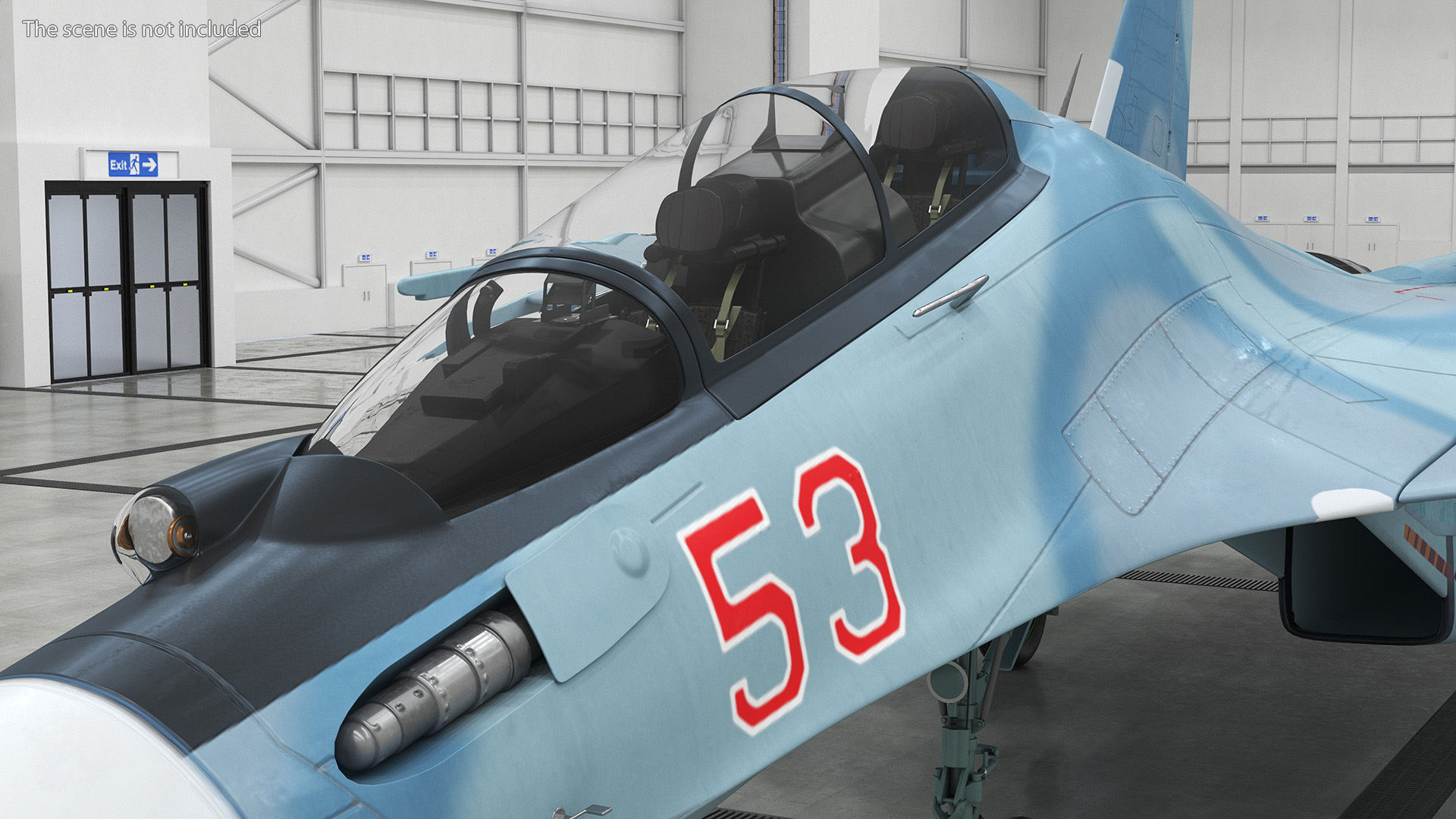 3D Su-30 Rigged for Cinema 4D