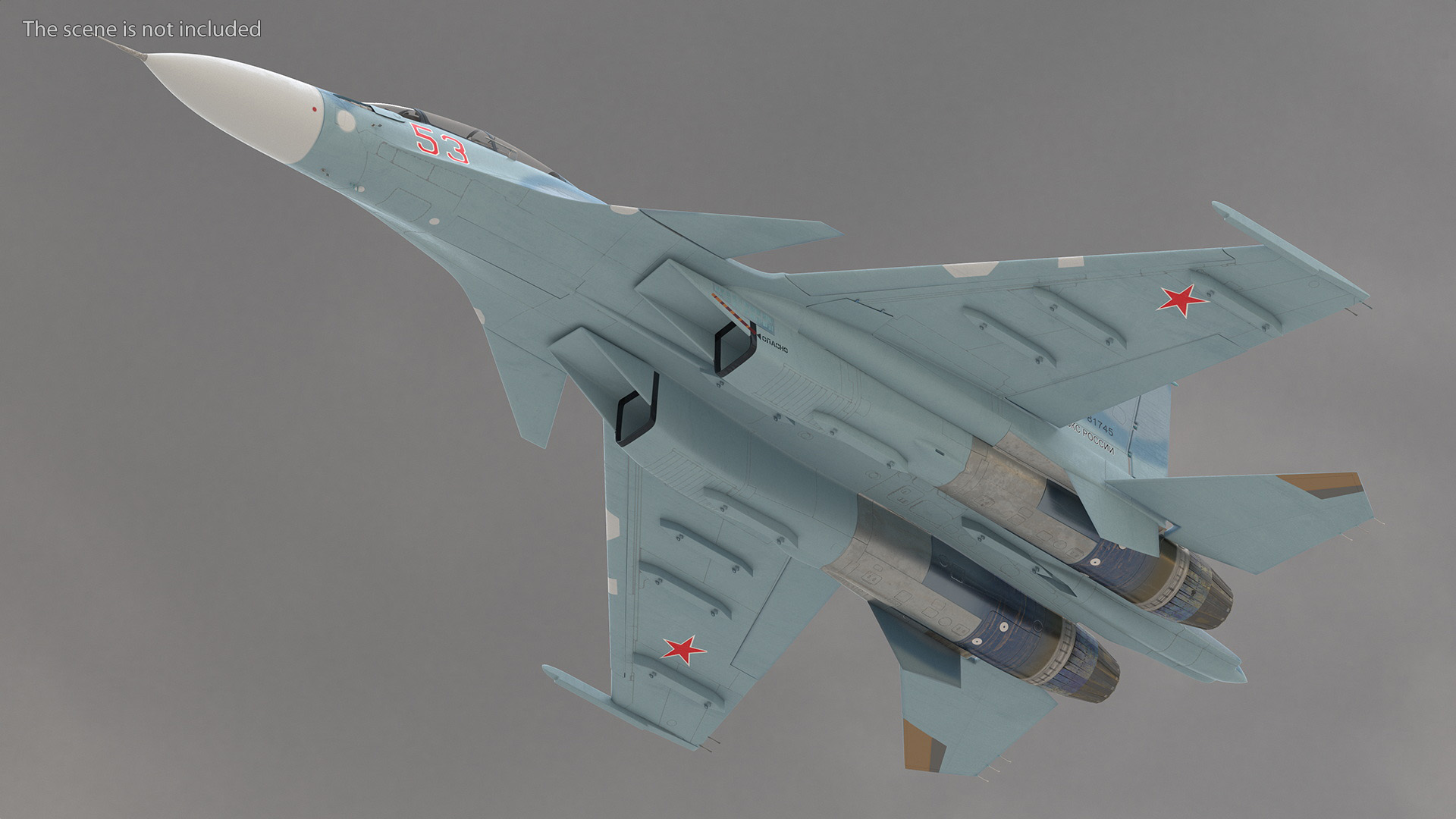 3D Su-30 Rigged for Cinema 4D